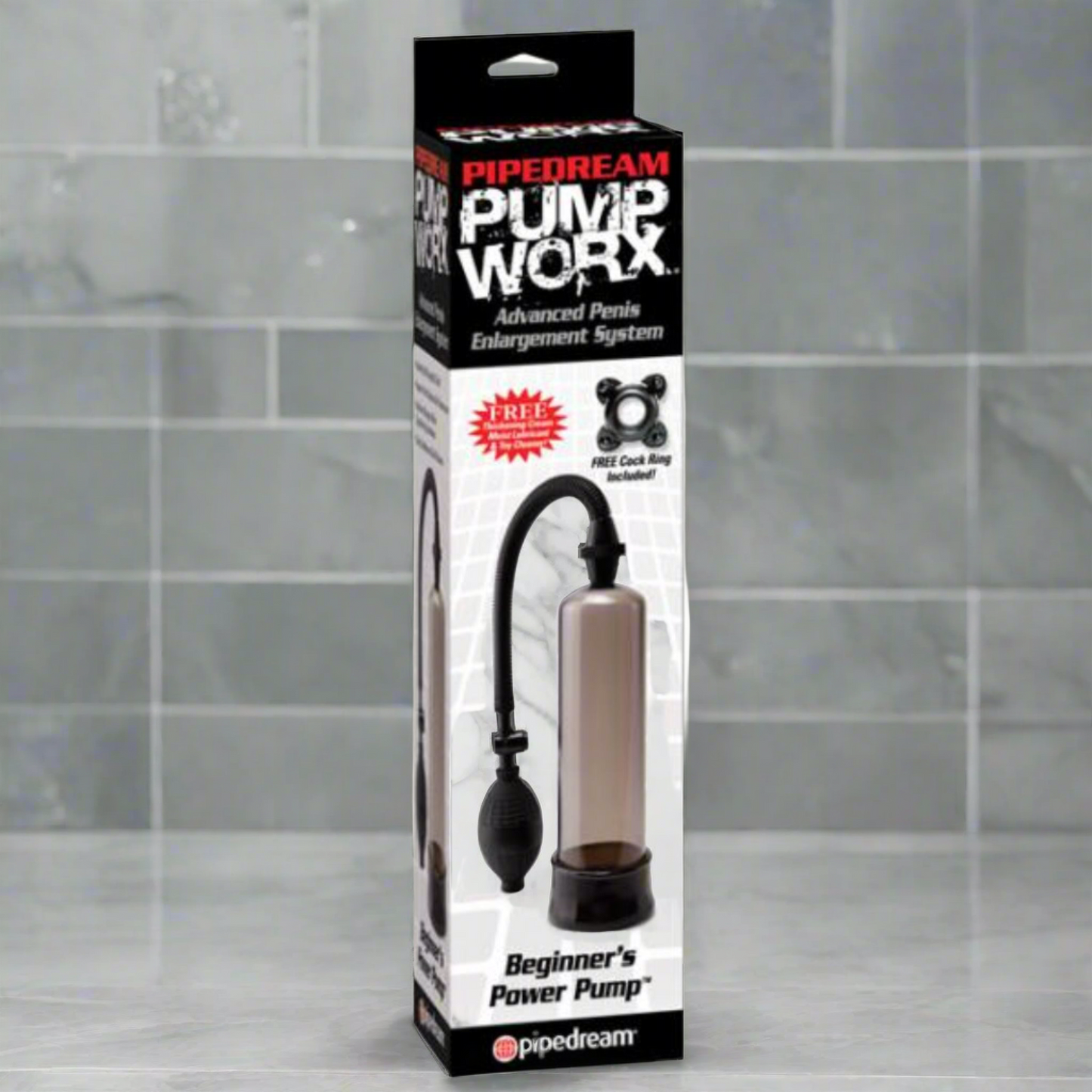 Beginner's Power Pump Penis Pump Black - Men's Toys - www.Coyha.com