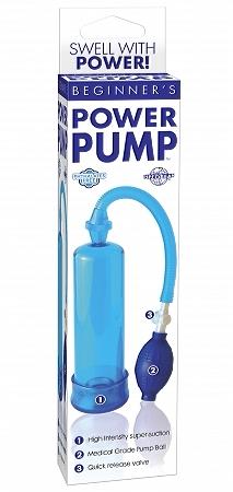 Beginners Power Pump Penis Pump Blue - Men's Toys - www.Coyha.com