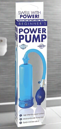 Beginners Power Pump Penis Pump Blue - Men's Toys - www.Coyha.com