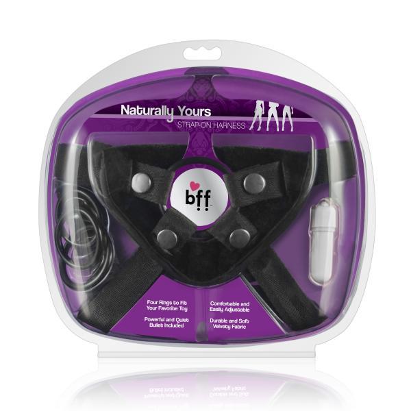 Bff Naturally Yours Adjustable Harness Black - Dildos - www.Coyha.com