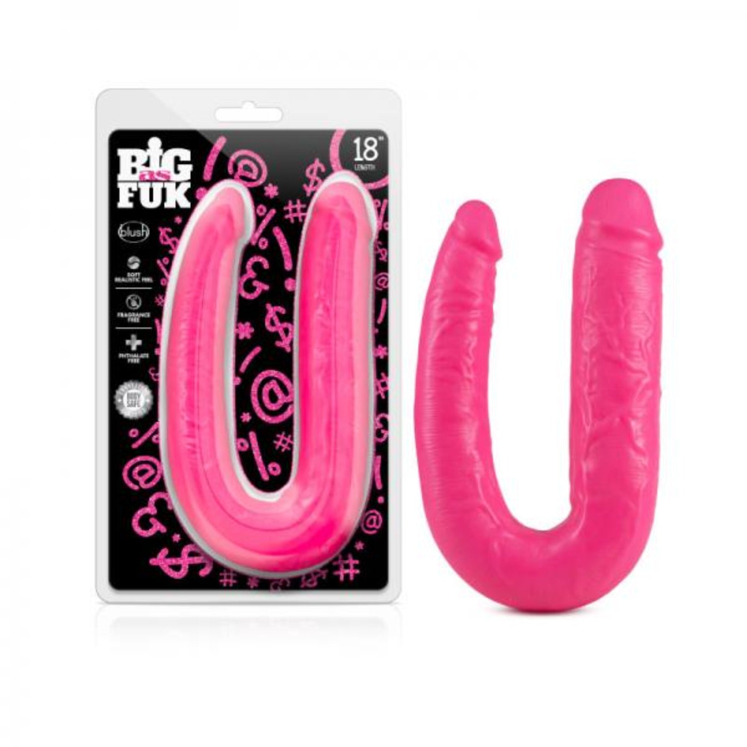 Big As Fuk 18 Inch Double Headed Dildo Pink - Dildos - www.Coyha.com