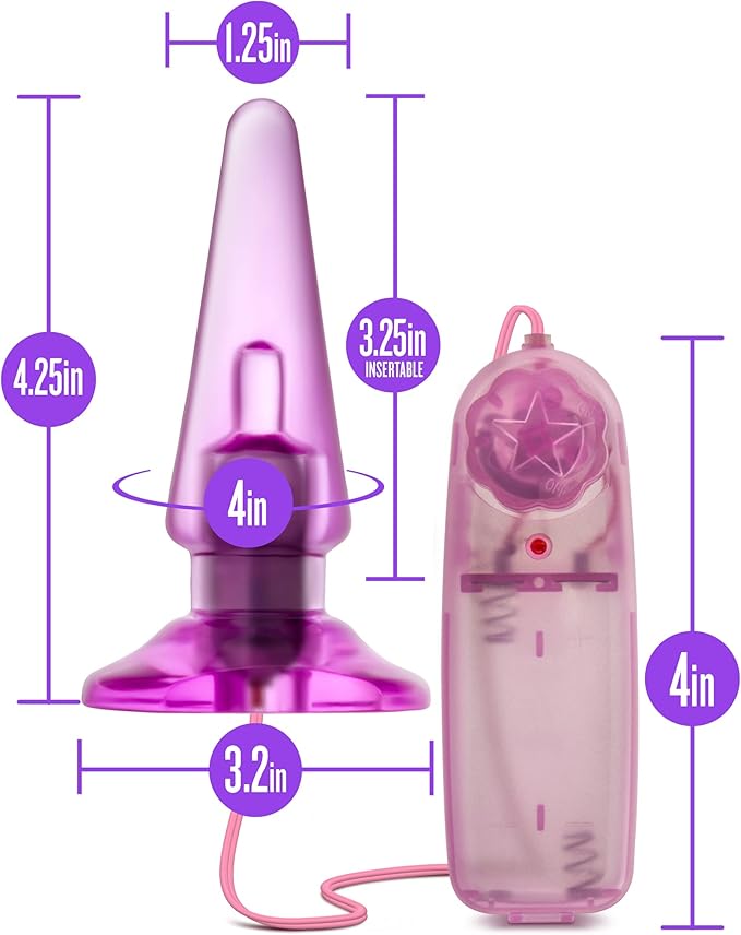 Blush Anal Pleaser Pink Vibrating Anal Butt Plug - Anal Toys - www.Coyha.com