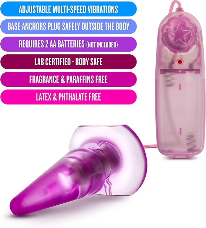 Blush Anal Pleaser Pink Vibrating Anal Butt Plug - Anal Toys - www.Coyha.com