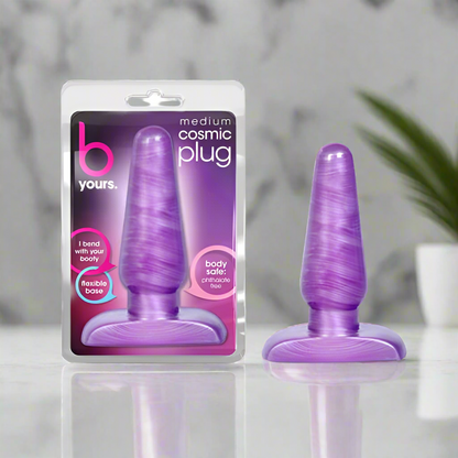 Blush B Yours Cosmic Anal Butt Plug Medium Purple Swirl - Anal Toys - www.Coyha.com