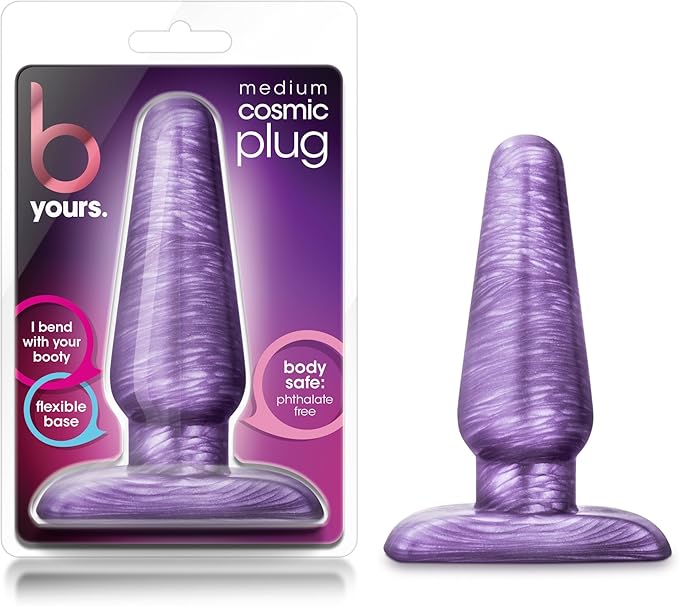 Blush B Yours Cosmic Anal Butt Plug Medium Purple Swirl - Anal Toys - www.Coyha.com