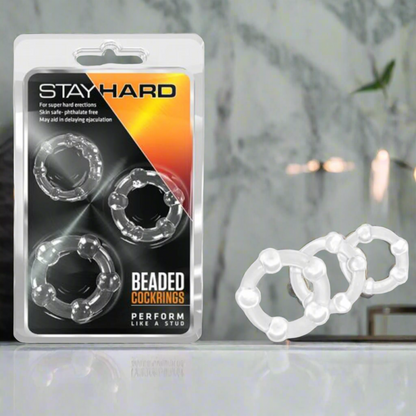 Blush Stay Hard Cock Rings (3) - Men's Toys - www.Coyha.com