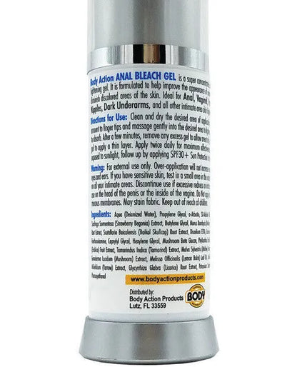 Body Action Anal Bleach Gel 1oz - Lubes & Lotions - www.Coyha.com