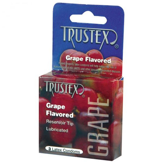 Trustex Flavored Condoms Grape 3 Pack - Extras - www.Coyha.com