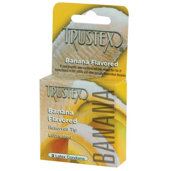 Trustex Flavored Condoms Banana 3 Pack - Extras - www.Coyha.com