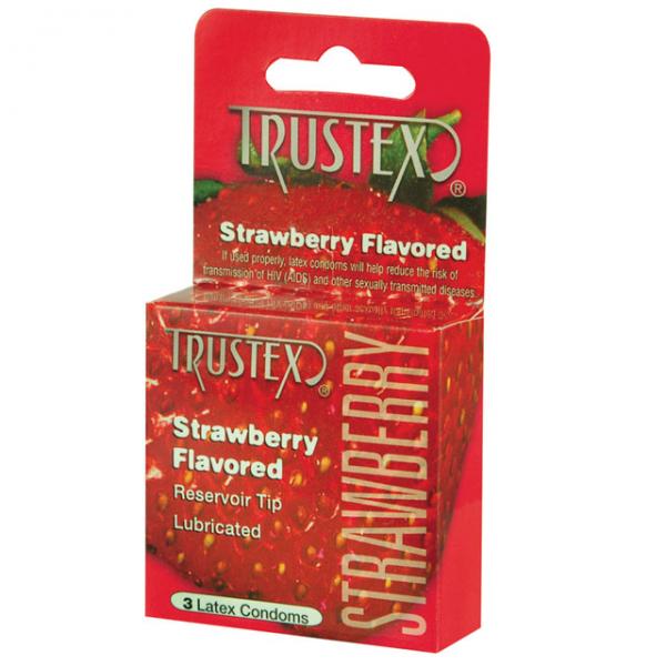 Trustex Flavored Condoms Strawberry 3 Pack - Extras - www.Coyha.com