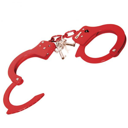 Fetish Fantasy Designer Metal Handcuffs - Red - Bondage - www.Coyha.com