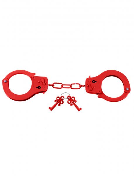 Fetish Fantasy Designer Metal Handcuffs - Red - Bondage - www.Coyha.com