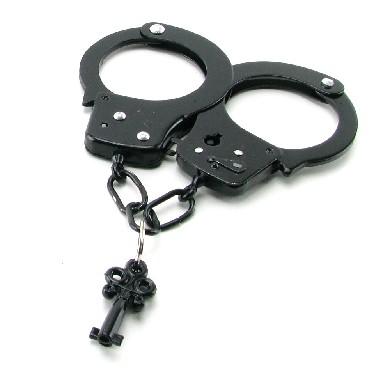 Fetish Fantasy Designer Metal Handcuffs - Black - Bondage - www.Coyha.com