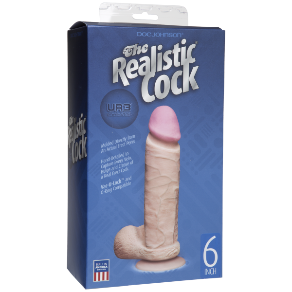 The Realistic Cock Ultraskyn 6 Inch - Beige - Dildos - www.Coyha.com