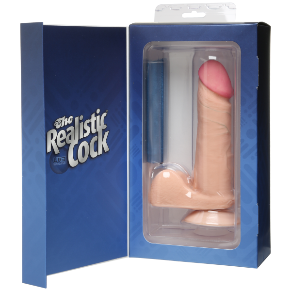 The Realistic Cock Ultraskyn 6 Inch - Beige - Dildos - www.Coyha.com