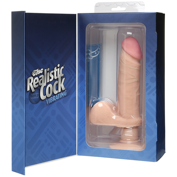 The Realistic Cock - Ur3 - Vibrating 6 Inch White - Vibrators - www.Coyha.com