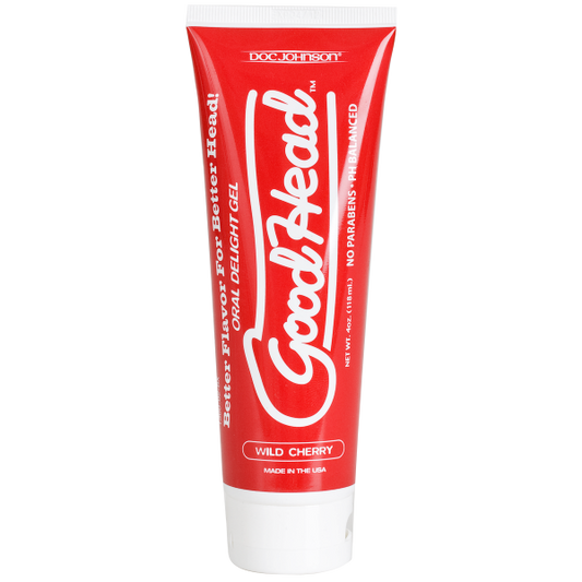 Goodhead Oral Delight Gel Wild Cherry 4oz - Lubes & Lotions - www.Coyha.com