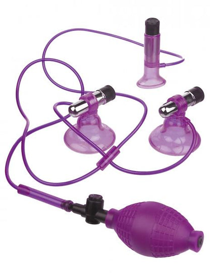 Fetish Fantasy Vibrating Triple Suckers Purple - Bondage - www.Coyha.com