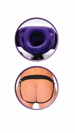 Fetish Fantasy For Him Or Her Vibrating Hollow Strap-on Purple - Men's Toys - www.Coyha.com