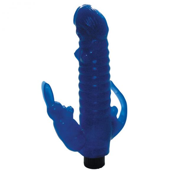 Ribbed Bunny Vibrator With Anal Tickler (blue) - Vibrators - www.Coyha.com