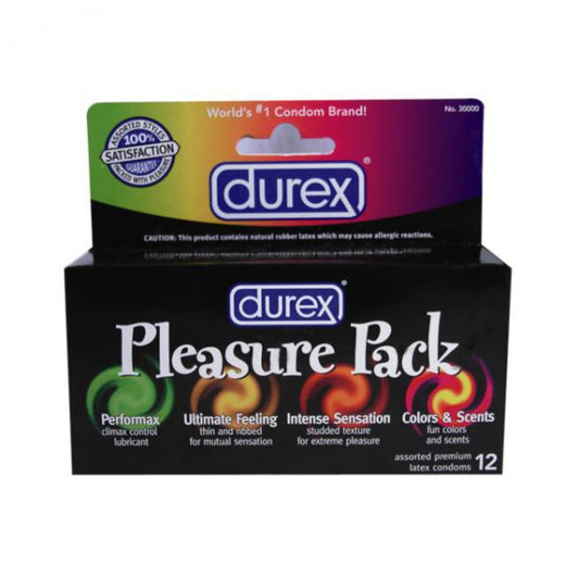 Durex Pleasure Pack Latex Condoms 12 Pack - Extras - www.Coyha.com