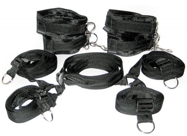 Under The Bed Restraint System Black - Bondage - www.Coyha.com