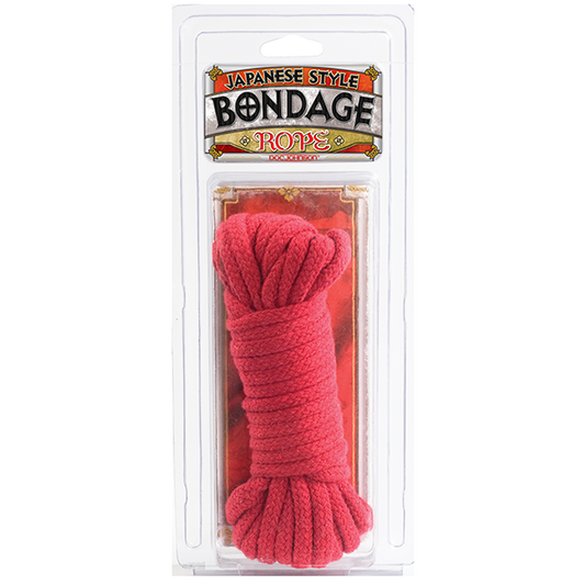 Japanese Style Bondage Rope Cotton Red 32 Feet - Bondage - www.Coyha.com