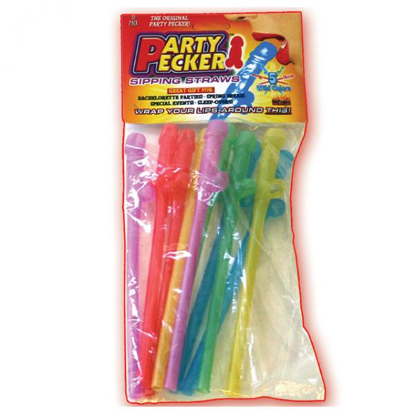 Party Pecker Sipping Straws (assorted) - Extras - www.Coyha.com