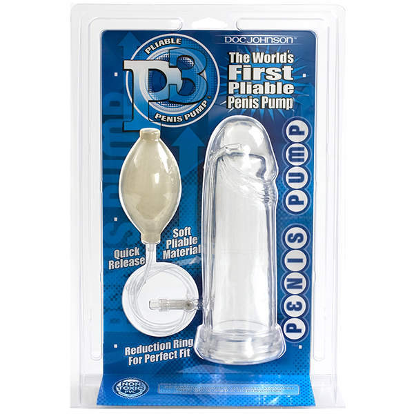 P3 Pliable Penis Pump Clear - Men's Toys - www.Coyha.com