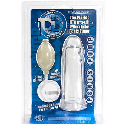 P3 Pliable Penis Pump Clear - Men's Toys - www.Coyha.com