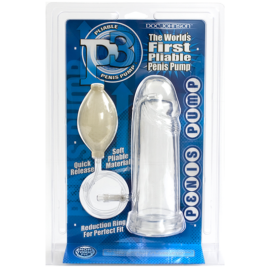 P3 Pliable Penis Pump Clear - Men's Toys - www.Coyha.com