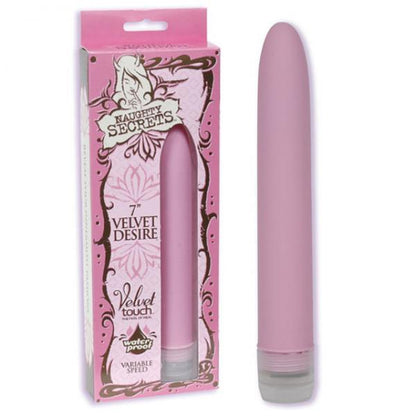 Naughty Secrets Velvet Desire 7 inches Pink Vibrator - Vibrators - www.Coyha.com