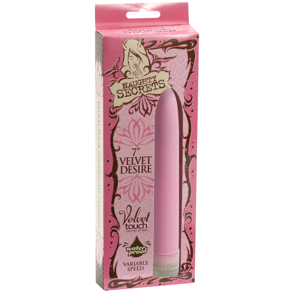 Naughty Secrets Velvet Desire 7 inches Pink Vibrator - Vibrators - www.Coyha.com