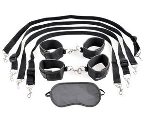 Fetish Fantasy Cuff and Tether Set Black - Bondage - www.Coyha.com