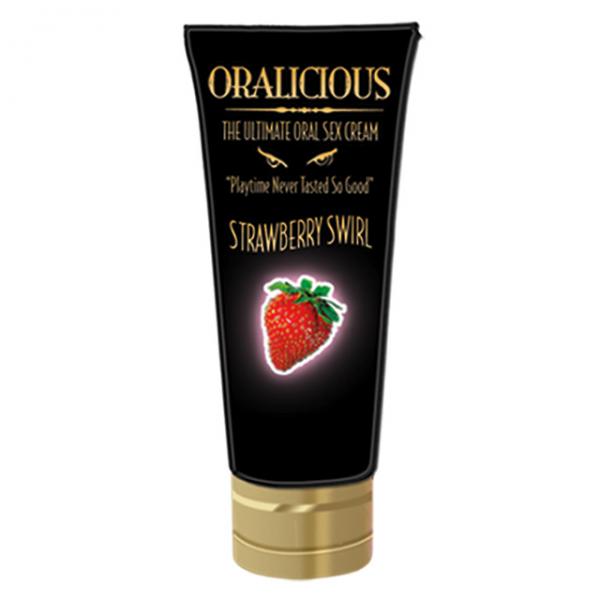 Oralicious Oral Sex Cream Strawberry 2oz - Lubes & Lotions - www.Coyha.com