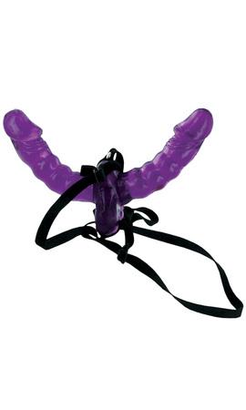 Fetish Fantasy Double Delight Strap On Purple - Dildos - www.Coyha.com