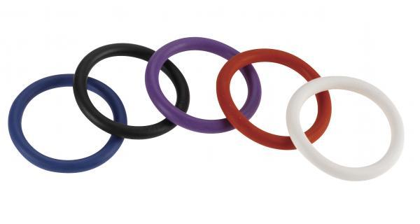 Spartacus Nitrile Cock Rings 5 Pack 1.5 inches - Men's Toys - www.Coyha.com