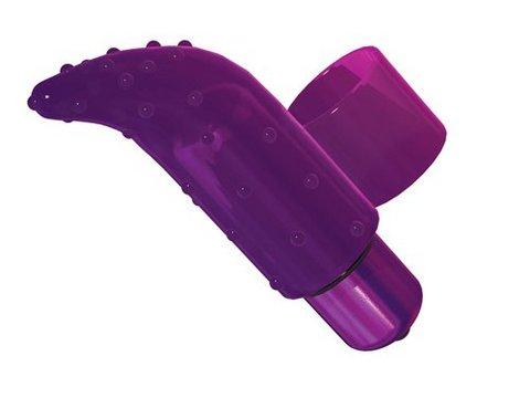 Frisky Finger Massager W/power Bullet Purple - Vibrators - www.Coyha.com