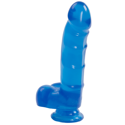 Jelly Jewels Cock Balls Suction Cup Sapphire Blue - Dildos - www.Coyha.com