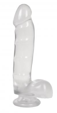 Jelly Jewels C*ck And Balls With Suction Cup 8 Inch Diamond - Dildos - www.Coyha.com