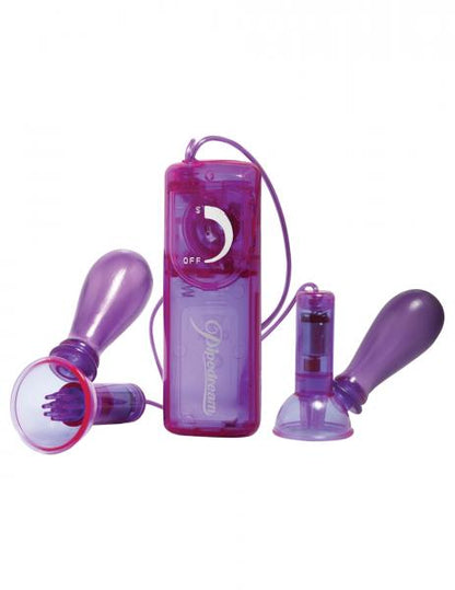 Fetish Fantasy Vibrating Nipple Pumps Purple - Bondage - www.Coyha.com