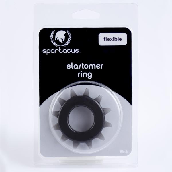 Stud Elastomer Cock Ring Black - Men's Toys - www.Coyha.com