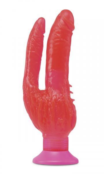 Waterproof Wall Bangers Double Penetrator Pink Suction Cup - Dildos - www.Coyha.com