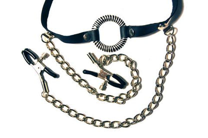 Fetish Fantasy O-Ring Gag With Nipple Clamps - Bondage - www.Coyha.com