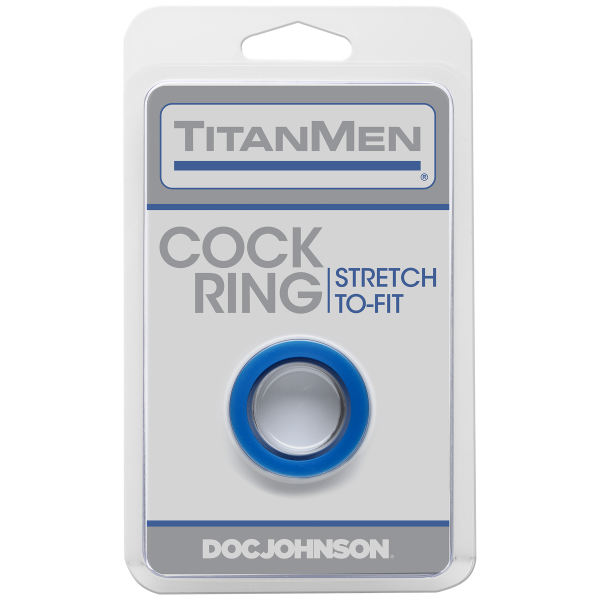 Titanmen Cock Ring Blue - Men's Toys - www.Coyha.com