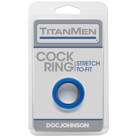 Titanmen Cock Ring Blue - Men's Toys - www.Coyha.com