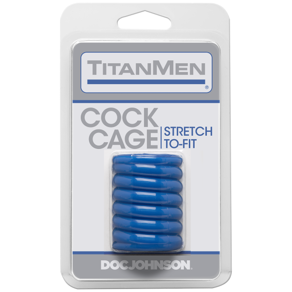 Titanmen Cock Cage Blue - Bondage - www.Coyha.com