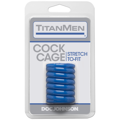 Titanmen Cock Cage Blue - Bondage - www.Coyha.com