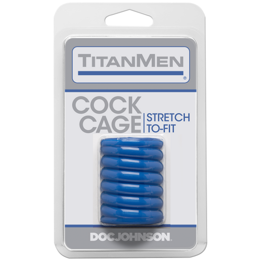 Titanmen Cock Cage Blue - Bondage - www.Coyha.com