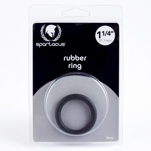 Spartacus Rubber Cock Ring 1.25in. (black) - Men's Toys - www.Coyha.com